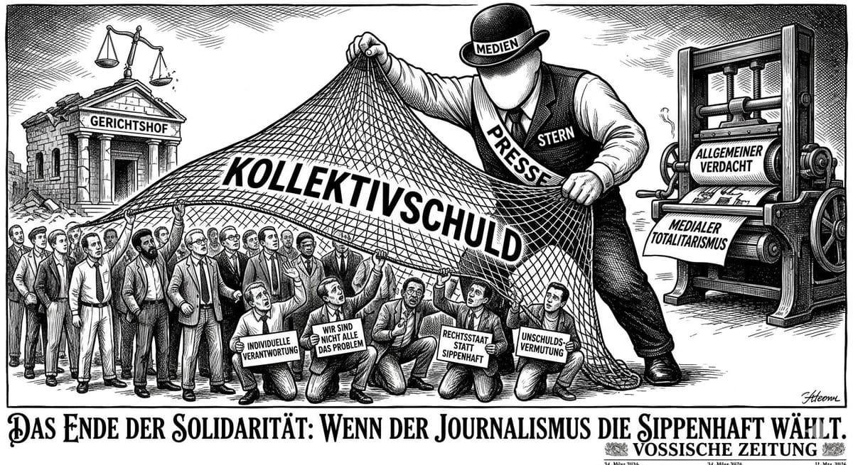 Der Generalverdacht als Ersatz-Justiz – Wenn Journalismus zur Selbstgeißelung wird