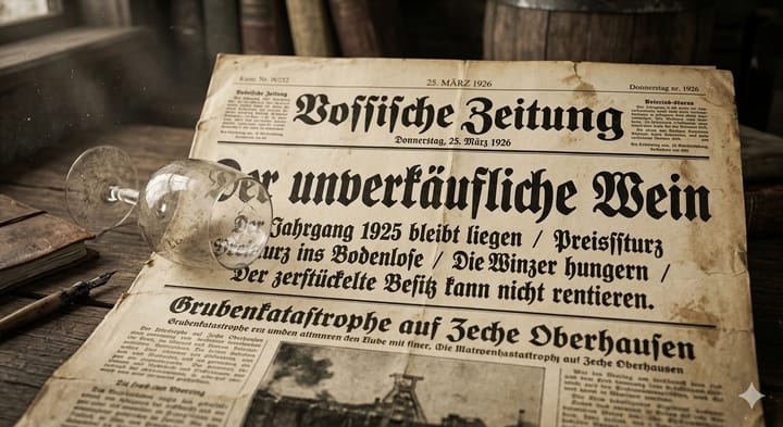 Vor 100 Jahren: Der unverkäufliche Wein